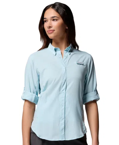 Columbia Women's Pfg Tamiami Ii Long-sleeved Shirt In Blue