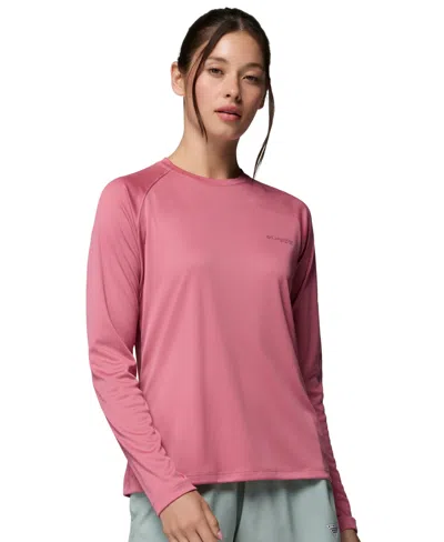 Columbia Women's Pfg Tidal Tee Ii Omni-shade T-shirt In Pink