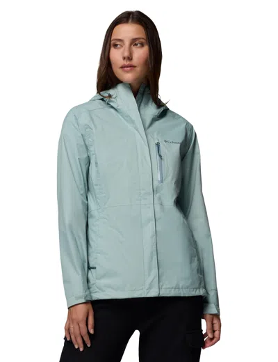 Columbia Women's Pouring Adventure Iii Waterproof Hiking Jacket In Blue