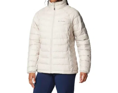 Columbia Women's Powder Lite Ii Full Zip Insulated Jacket In Dark Stone In White