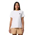 Columbia Women's Rolling Bend Graphic Short Sleeve Top In White
