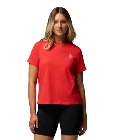 Columbia Women's Rolling Bend Graphic Short Sleeve Top In Multi