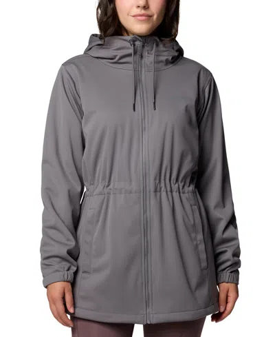 Columbia Women's Rose Winds Lined Softshell Jacket In City Grey