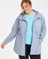 Columbia Plus Size Rose Winds Softshell Jacket In Tradewinds Grey