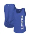 Columbia Royal Kentucky Wildcats Cades Cape Omni-wick Tri-blend Tank Top In Blue
