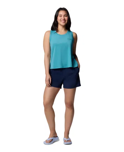 Columbia Women's Sandy River Lightweight Mid-thigh Shorts In Blue