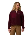 Columbia Women's Stellar Path Full Zip Bomber Jacket In Burgundy