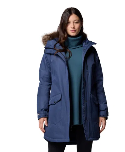 Columbia Women's Suttle Mountain Long Insulated Jacket In Blue