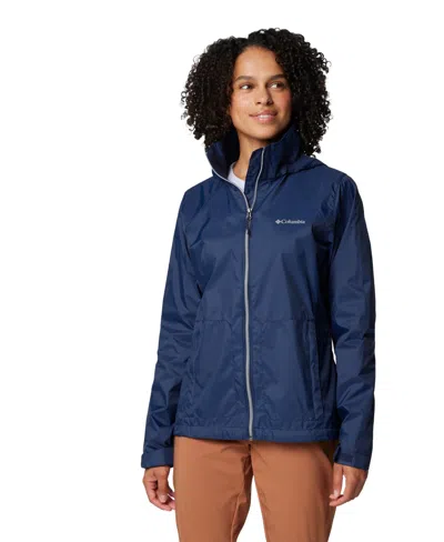 Columbia Women's Switchback Iv Hooded Packable Jacket In Blue