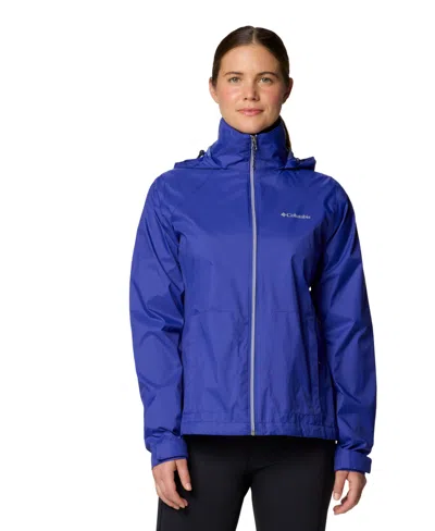 Columbia Women's Switchback Iv Hooded Packable Jacket In Clematis Blue