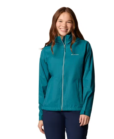 Columbia Women's Switchback Iv Hooded Packable Jacket In River Blue