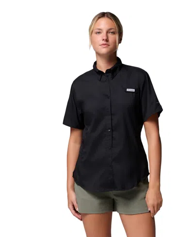 Columbia Women's Tamiami Short Sleeve Shirt In Black