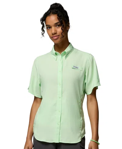Columbia Women's Tamiami Short Sleeve Shirt In Green