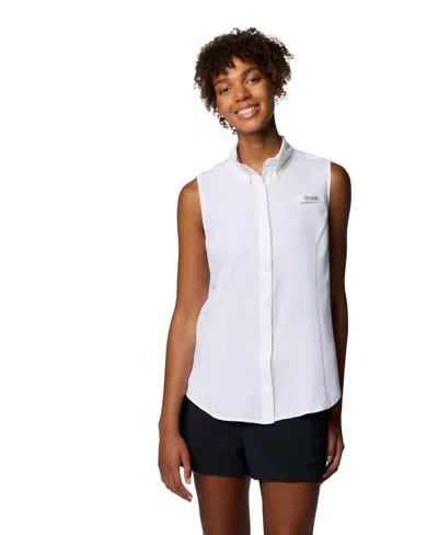 Columbia Women's Tamiami Sleeveless Shirt In White