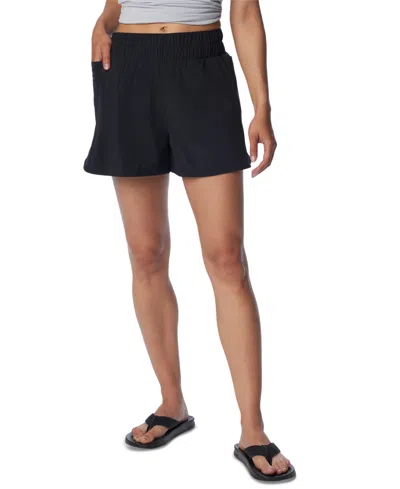 Columbia Women's Tidal Light Lined Mid-rise Shorts In Black,cirrus G