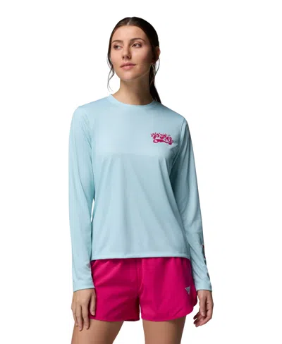 Columbia Women's Tidal Palm Waves Top In Blue