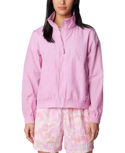 Columbia Women's Time Is Right Windbreaker In Cosmos