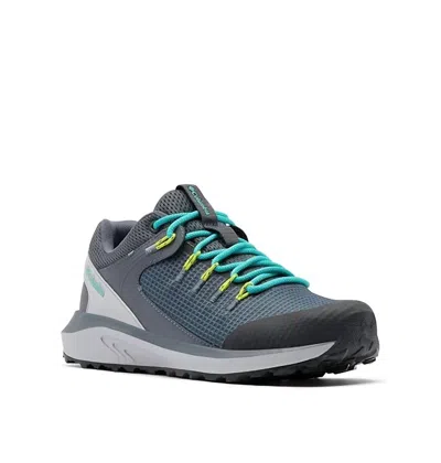 Columbia Women's Trailstorm Waterproof Low Shoe In Graphite/ Dolphin In Multi
