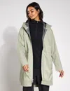 Columbia Women's Weekend Adventure Ii Long Waterproof Jacket In Green