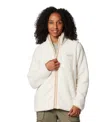 Columbia Womens West Bend Stand Collar Fleece Jacket Full Length Joggers In White