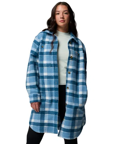 Columbia Women's Wildest Venture Long Jacket In Blue