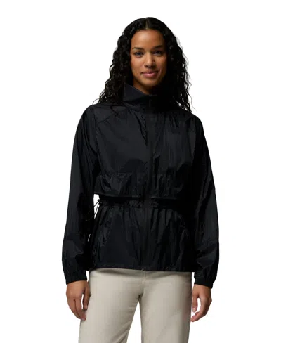 Columbia Women's Willow Sky Full-zip Windbreaker In Black