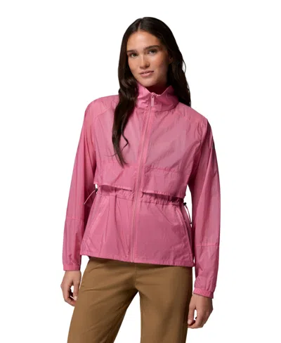 Columbia Women's Willow Sky Full-zip Windbreaker In Pink