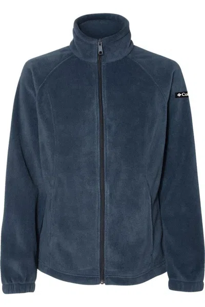 Columbia Womens Benton Springs Fleece Full-zip Jacket In Blue