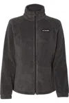 Columbia Womens Benton Springs Fleece Full-zip Jacket In Grey