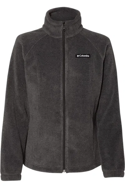 Columbia Womens Benton Springs Fleece Full-zip Jacket In Grey