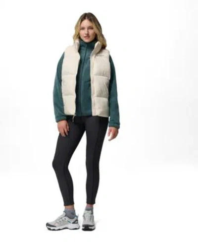 Columbia Womens Benton Springs Fleece Jacket Puffect Thermarator Insulated Vest Move Leggings In Gray