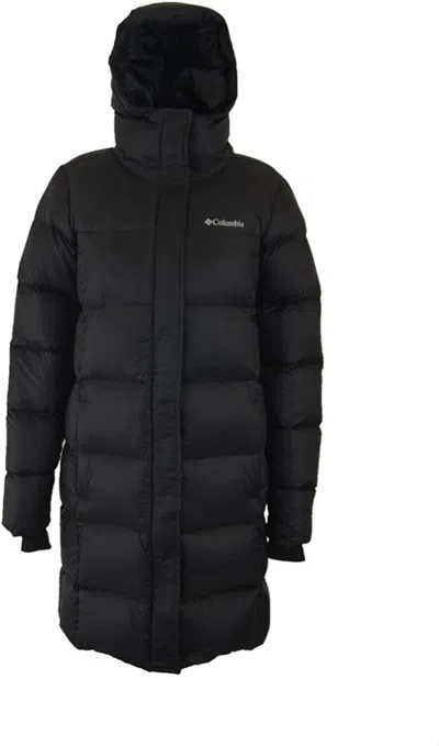 Pre-owned Columbia Womens  Woodlyn Meadows Long Down Jacket Parka Puffer Coat Black Xs