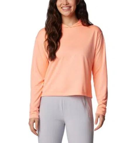 Columbia Womens Pfg Solar Stream Long Sleeve Hoodie Xs 3x In Pink