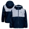 Columbia Big Boys And Girls Navy Dallas Cowboys Rainy Fields Lined Omni-tech Full-zip Hoodie Jacket In Navy