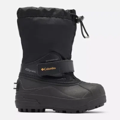 Columbia Kids' Youth  Powderbug Forty- Black Waterproof Snow Boot Zap879