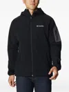 Columbia Zip-front Hoodie In Black