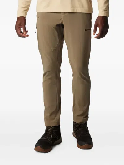 Columbia Zip-pocket Trousers In Burgundy