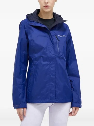 Columbia Zip-up Hooded Jacket In Blue