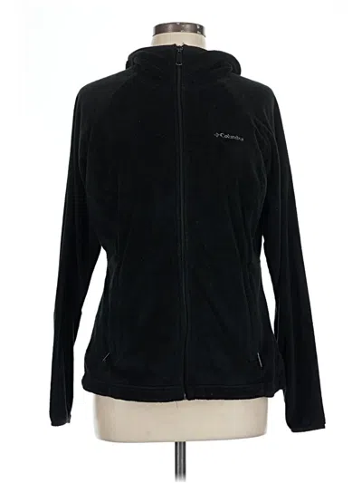 Pre-owned Columbia Zip Up Hoodie In Black