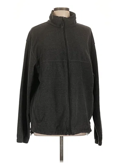 Pre-owned Columbia Zip Up Hoodie In Black