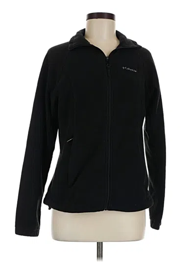 Pre-owned Columbia Zip Up Hoodie In Black