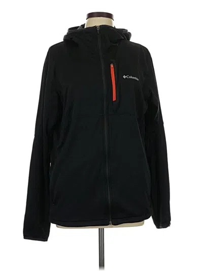 Pre-owned Columbia Zip Up Hoodie In Black