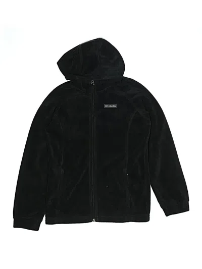 Pre-owned Columbia Kids' Zip Up Hoodie In Black