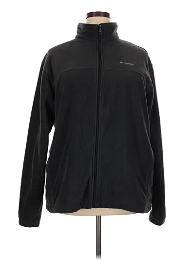 Pre-owned Columbia Zip Up Hoodie In Black