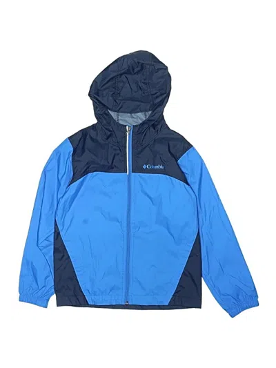 Pre-owned Columbia Kids' Zip Up Hoodie In Blue