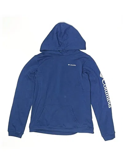 Pre-owned Columbia Kids' Zip Up Hoodie In Blue