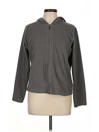 Pre-owned Columbia Zip Up Hoodie In Gray