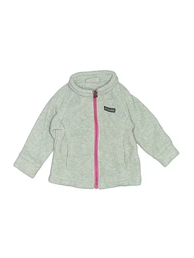 Pre-owned Columbia Babies' Zip Up Hoodie In Gray