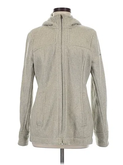Pre-owned Columbia Zip Up Hoodie In Gray