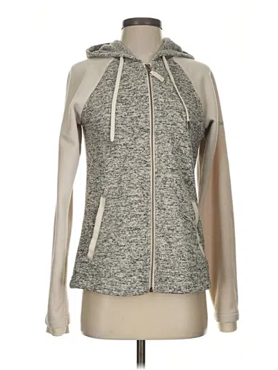 Pre-owned Columbia Zip Up Hoodie In Gray